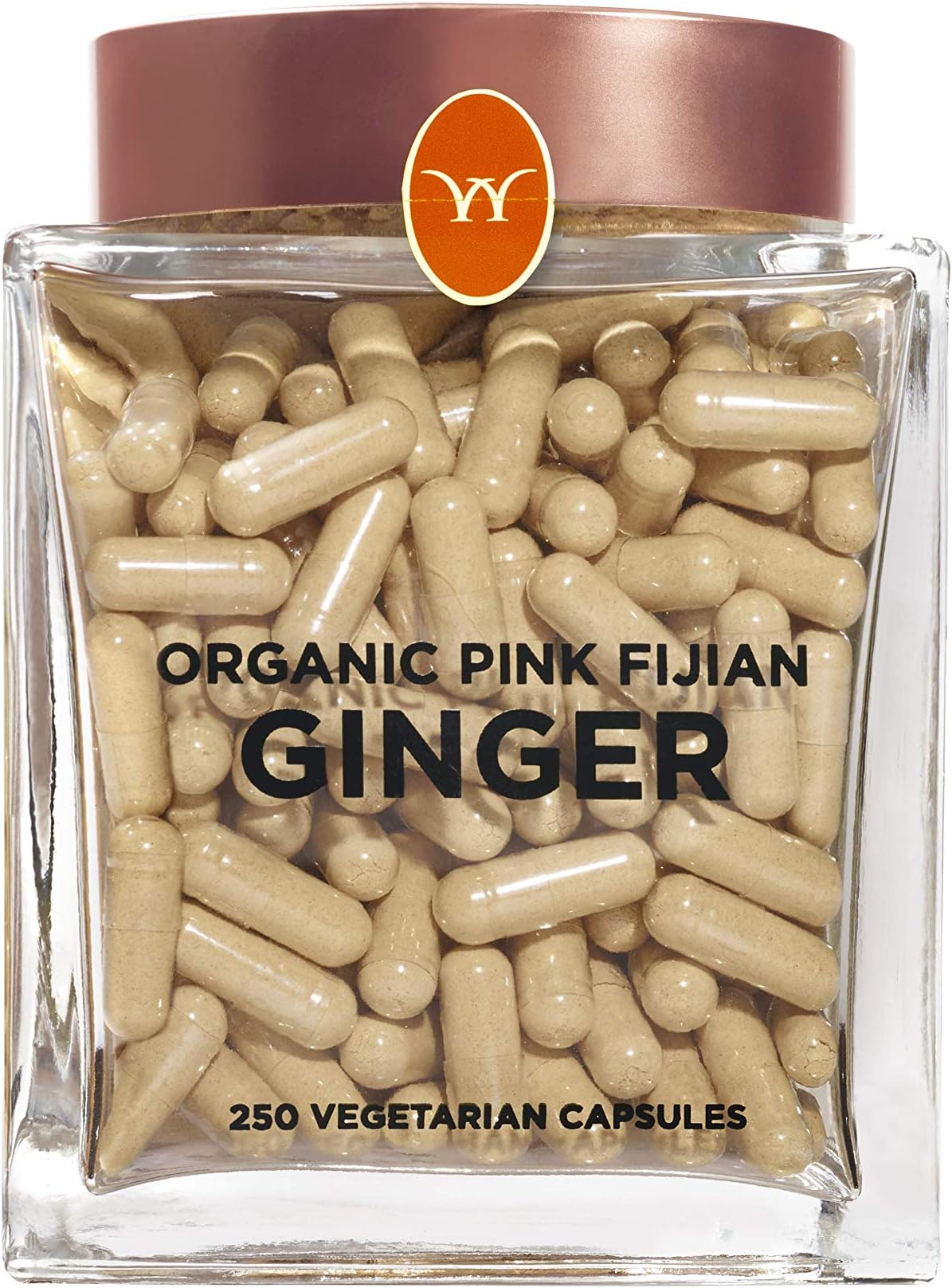 Organic Pink Fijian Ginger Capsules (250 ct)