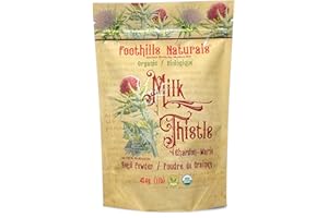 Foothills Naturals Milk Thistle Seed Powder Organic - 1 Pound (454g) Only One Ingredient