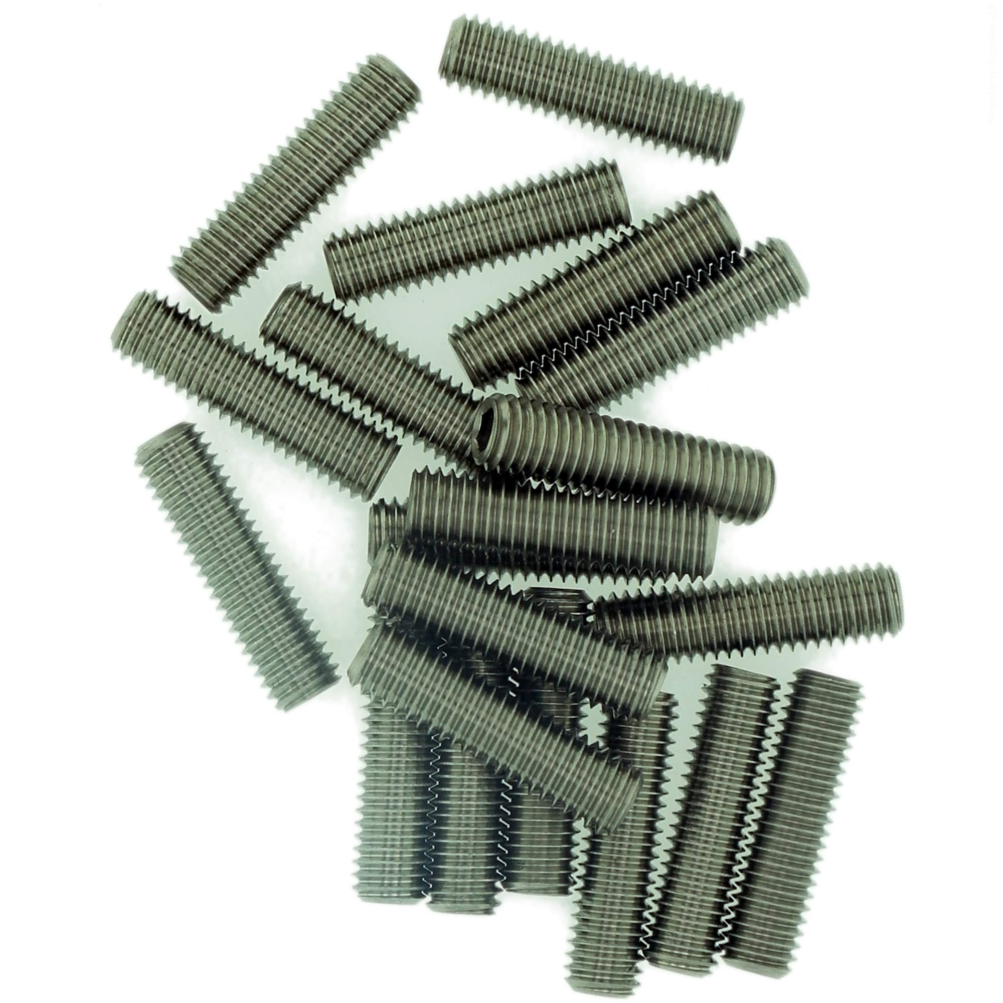 M10 (10mm x 30mm) Hex Socket Grub Screw (Flat Point) - Stainless Steel (A2) (Pack of 10) — image 1