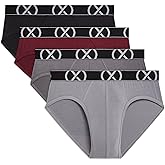 2(X) IST Men's (X) Modal 4-pack No Show Brief