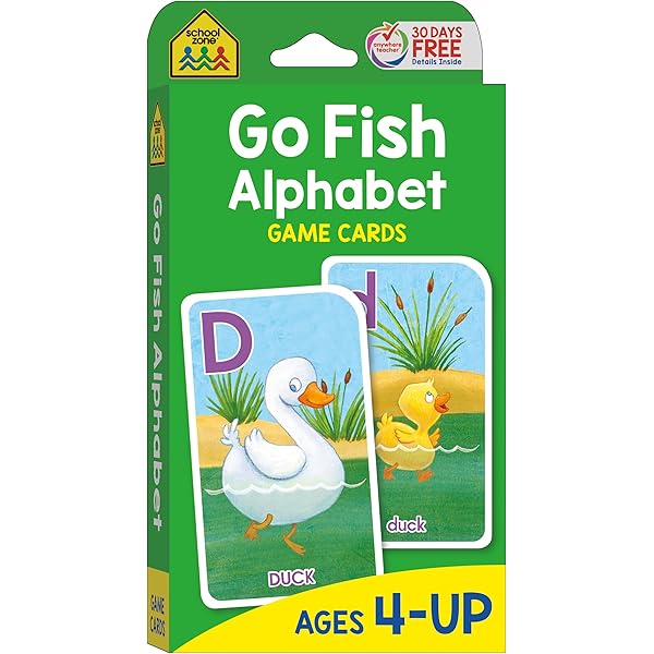 School Zone Farm Animal Rummy Card Game: 56 Game Cards, Preschool