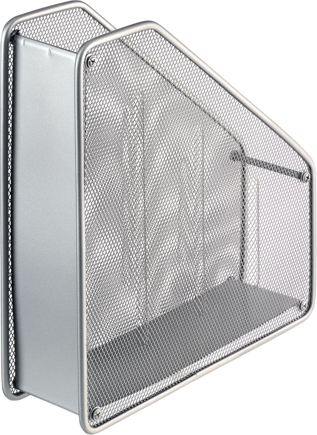 Helit H2518000 Upright Mesh A4 Letter Tray, Metal, Silver