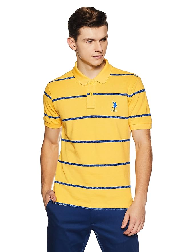US Polo Men's Solid Regular Fit TShirt Amazon.in Clothing & Accessories