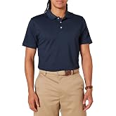 Amazon Essentials Men's Moisture Wicking Golf Polo Shirt, Short Sleeve, Slim-Fit, Quick-Dry, Active Wear
