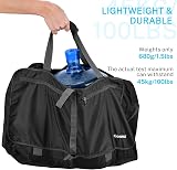 Gonex 150L Large Foldable Duffle Bag Shoes Compartment Black view 8