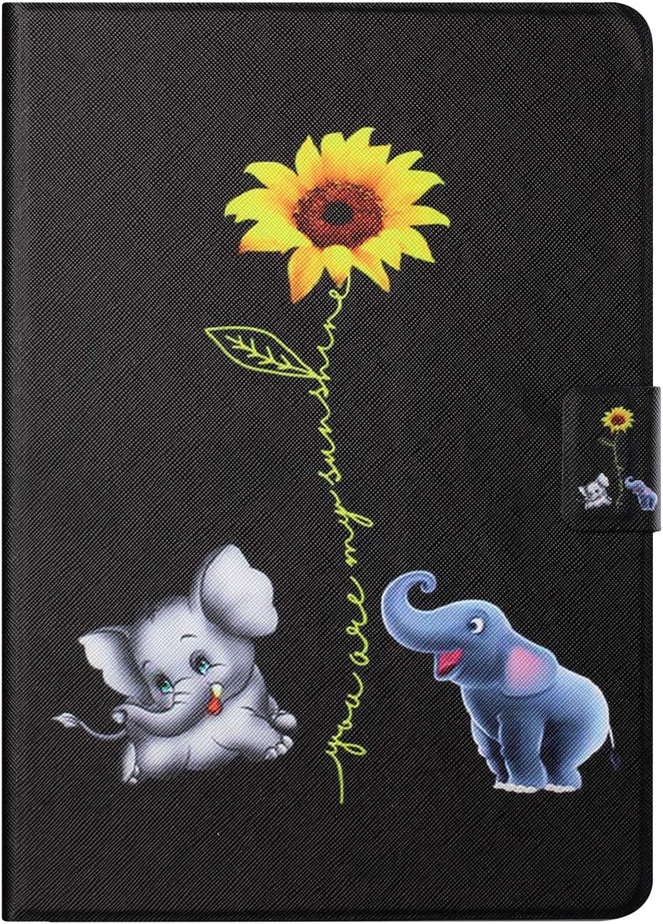 Case for Lenovo Tab M10 Plus 10.3 Tablet Protective Leather Cover Folio Slim Lightweight with Flip Stand Card Holder Lenovo Tab M10 FHD Plus TB-X606F 10.3 Cover (Daisy Elephant)