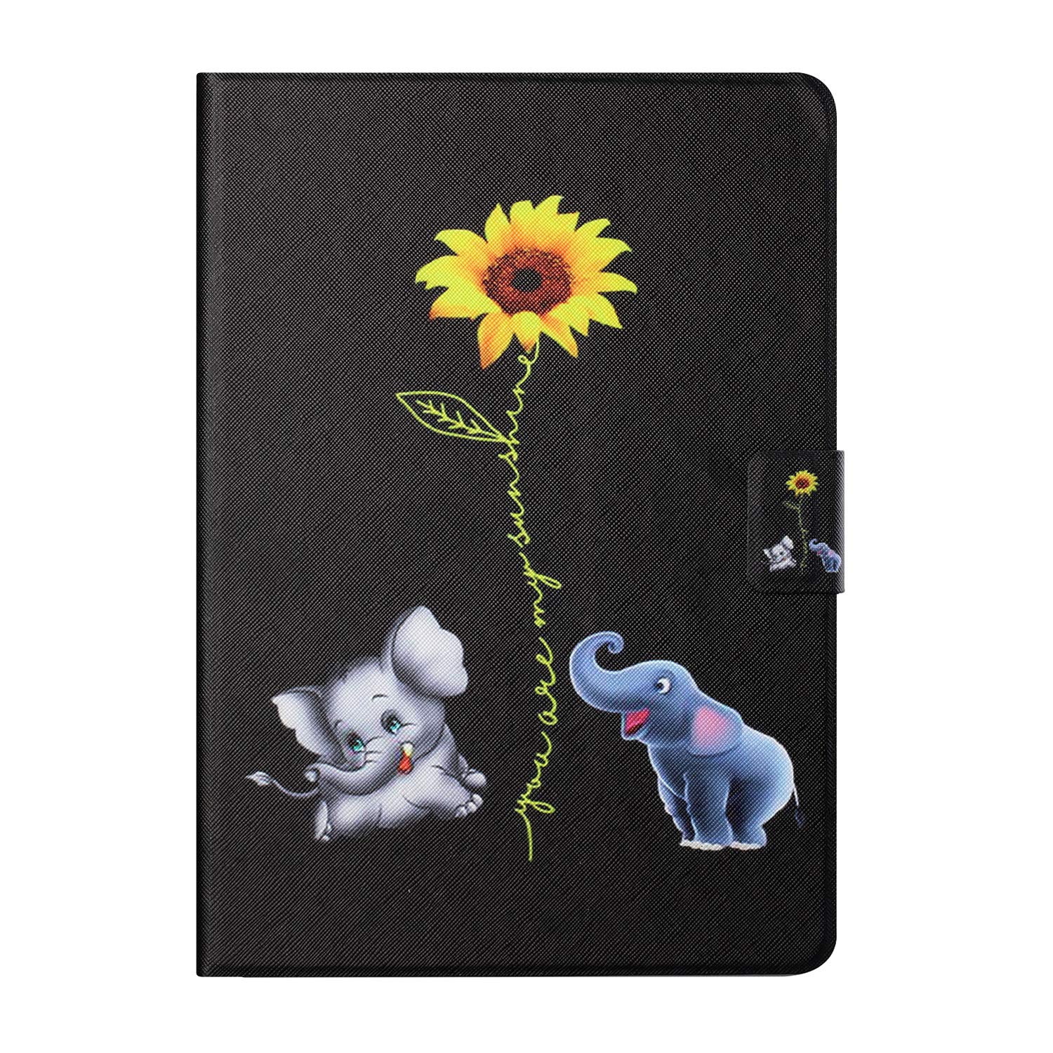 Case for Huawei MatePad T10S T10 2020 tablet Lightweight PU Leather Cute Anti Slip Stand Flip Wallet Cover with Card Holder Huawei MatePad T 10S/T 10 (Flower Elephant)