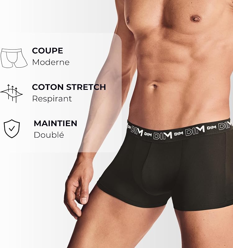 Set di 3 Boxer da Uomo Cotone Elasticizzato Traspirante | vestibilità ottimale | Senza Etichetta