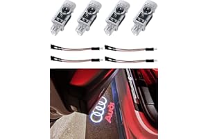 INKRAZ HD Door Lights Projector, Car Door Lighting Courtesy Projector Laser Welcome Lights, LED Puddle Lights Compatible with A1/A3/A4/A5/A6/A7/A8/B5/B6/B7/B8/C5/C6/C7/Q3/Q5/Q7/TT/R8 Series