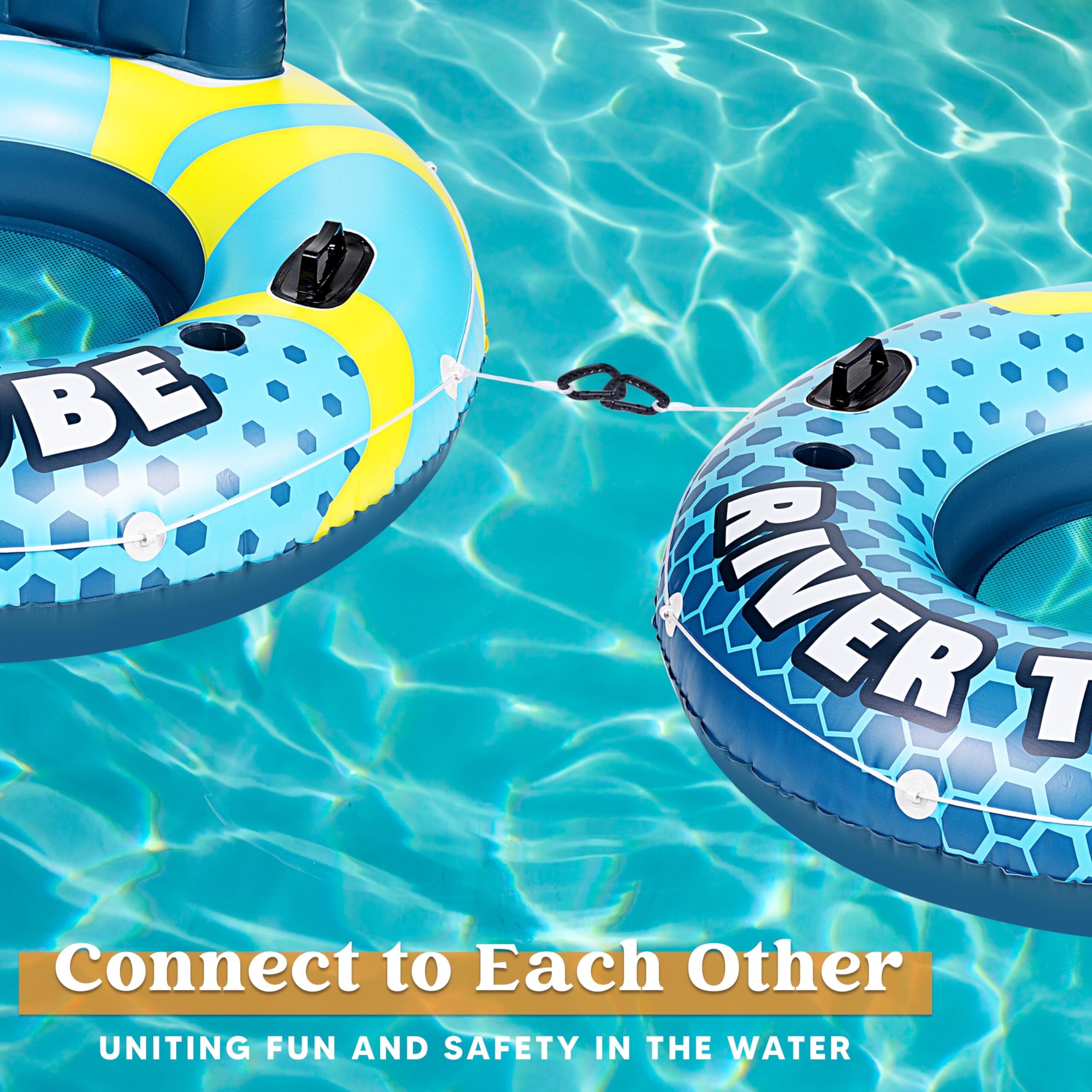 SLOOSH Inflatable River Tubes Float - Heavy Duty Pool Tube Floats for Adults Floating
