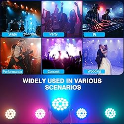 200W Stage Par Lights, RGBL 4-in-1 LED Par Can