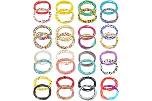 TOBENY SHIWE 24PCS Waist Bead Chains for Women Colorful Summer Body Chains Belly Beads Bikini Jewelry Chains Bead Waist Chains Set