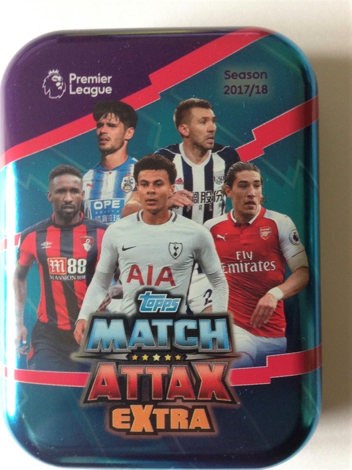 Match Attax EXTRA 2017/18 trading card Mini Tin Collections Cartes de