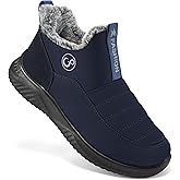 Womens Snow Boots Winter: Warm Fur Lined Ankle Booties Waterproof Non Slip Snow Shoes for Outdoor Walking