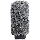 YOUSHARES NTG3 Microphone Windscreen - Deadcat/Windmuff for Rode NTG-3, Sennheiser MKH416 Shotgun Mic, Wind Shield Up to 7.1" Long