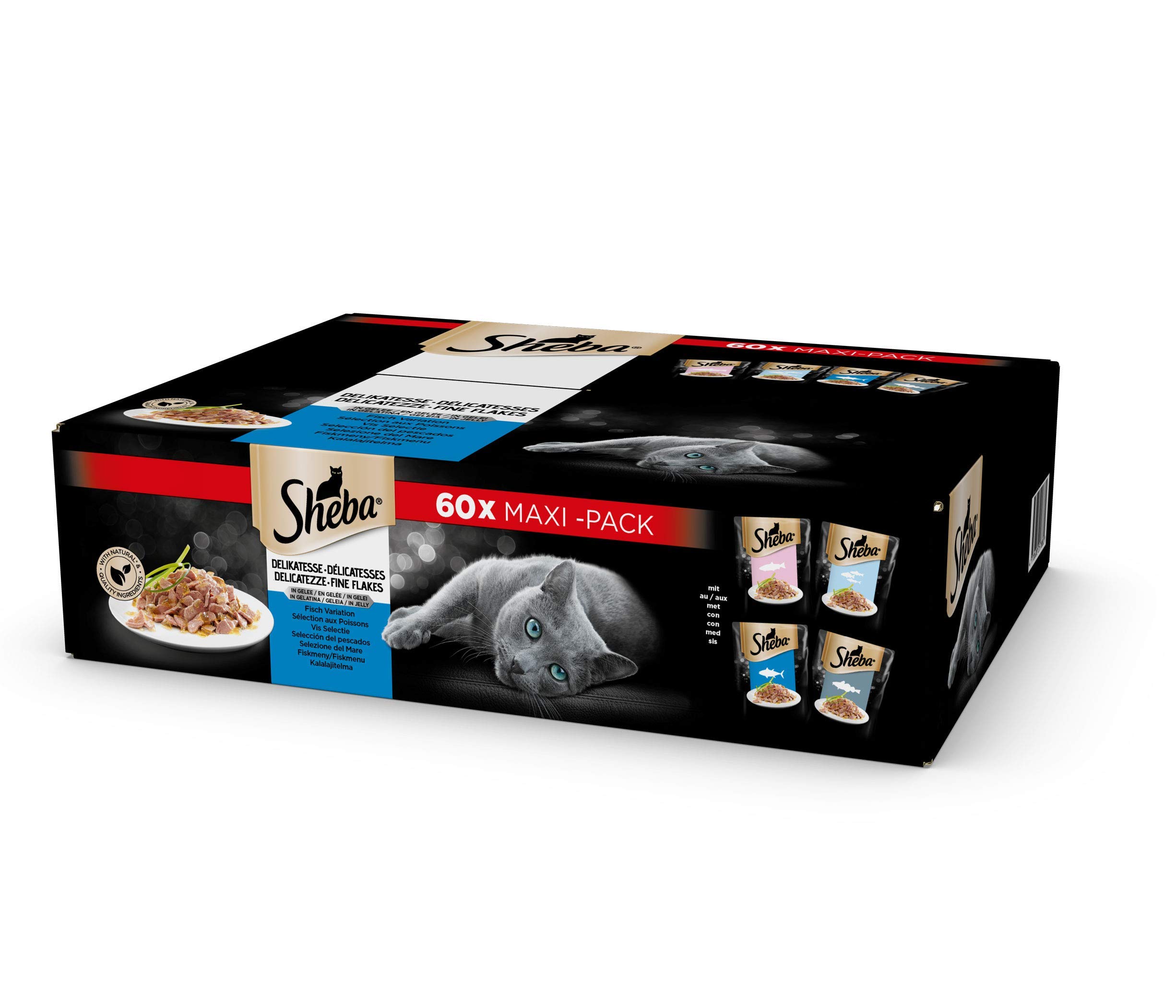 Sheba Delicacies in Gelatin Fish - 5100 g