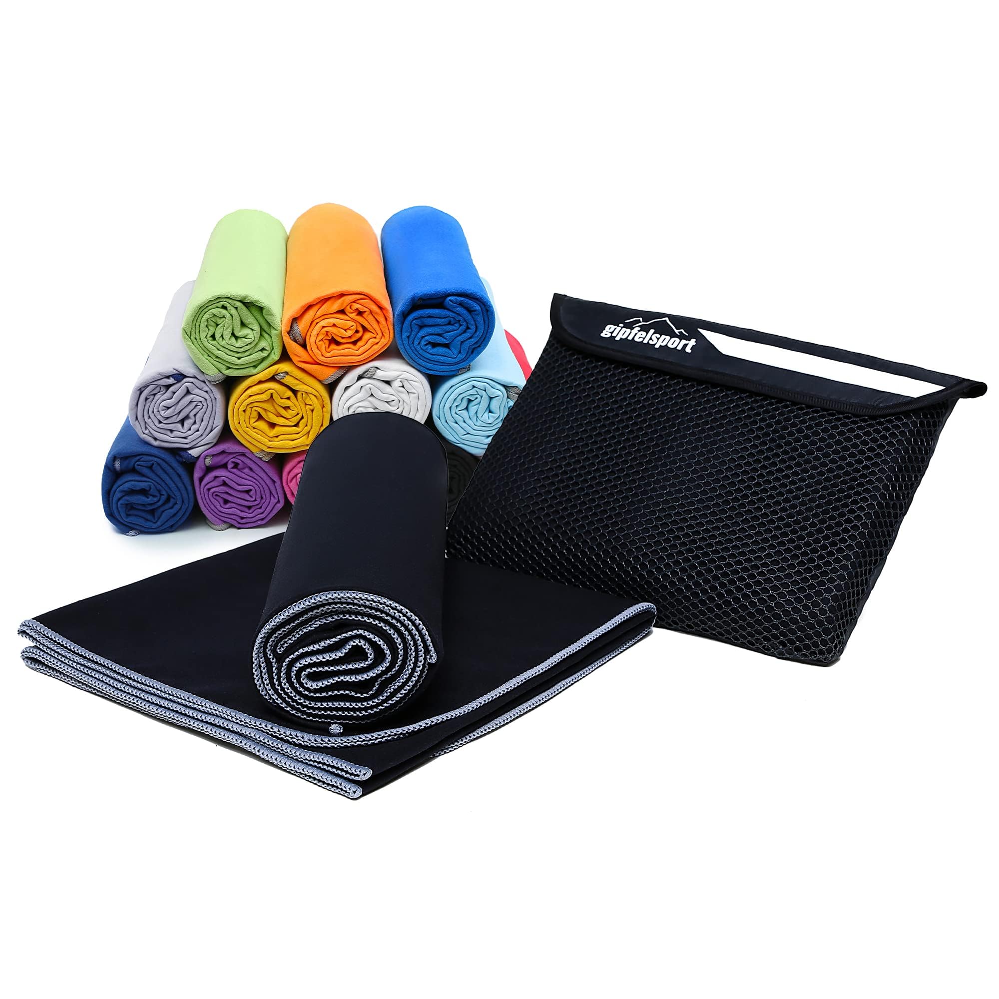 gipfelsport Microfibre Towel 1x S(80x40cm) Anthracite — image 1