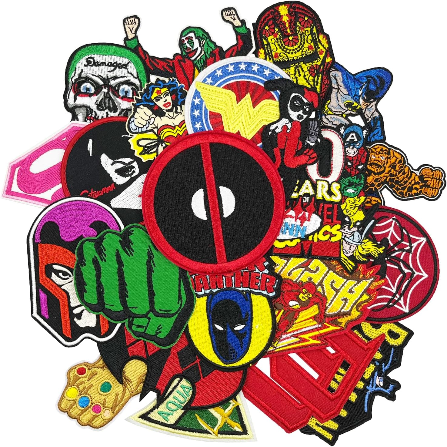 Mixed Media - 22pcs Mixed Movie TV Series Embroidered Iron On Patches