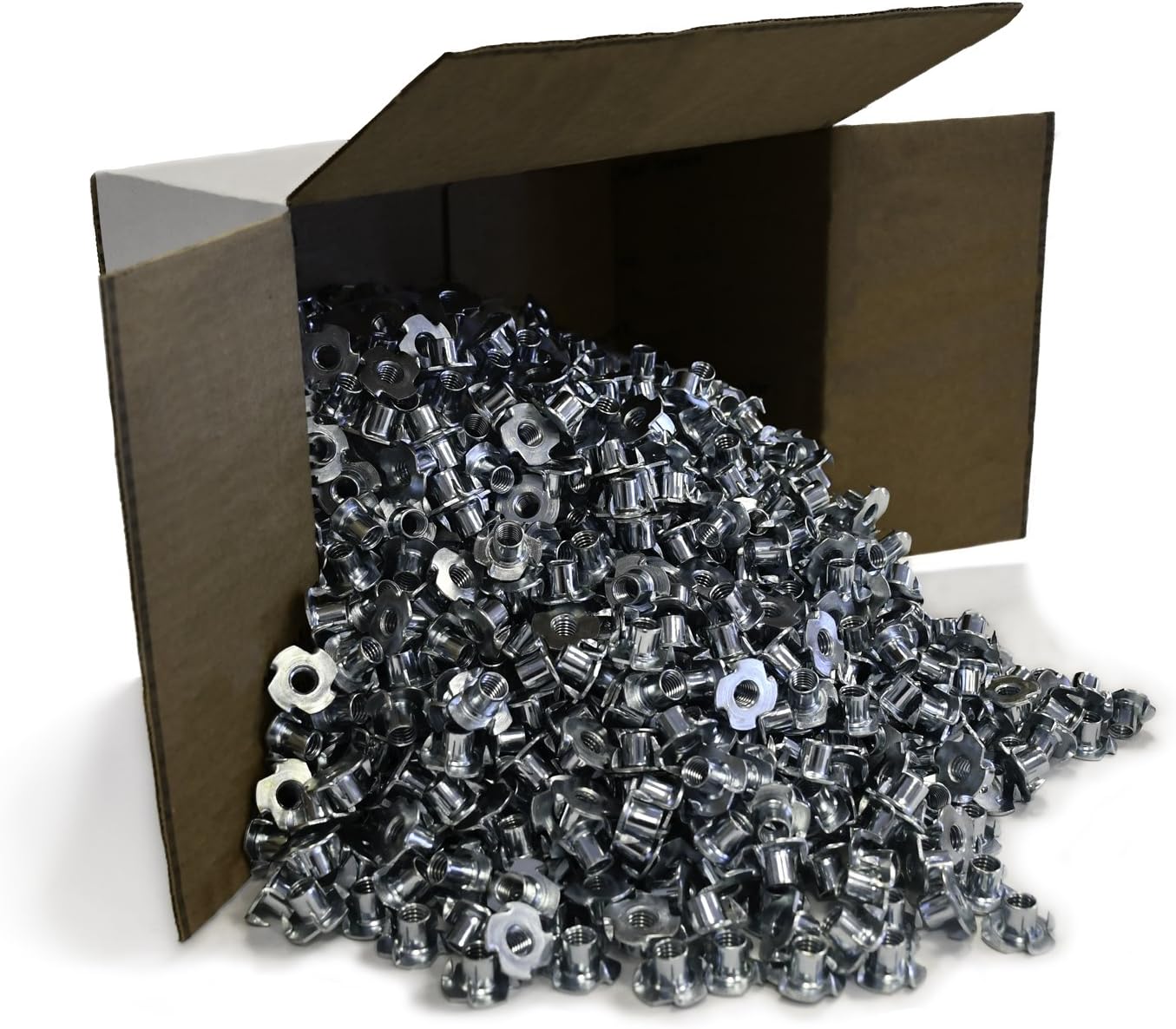 Escape Climbing 100 Pack Stainless Steel Four Pronged T-Nut | Durable Steel Hardware for Rock Climbing Holds | Easy Installation
