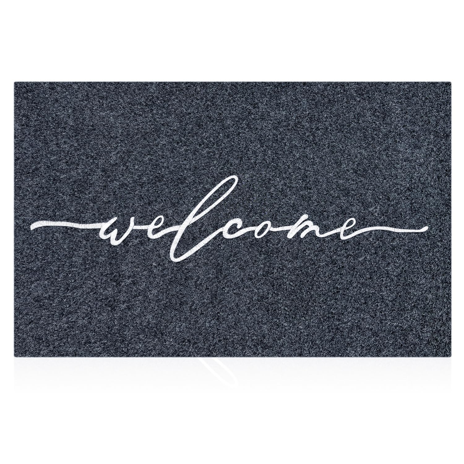 AAZZKANG Welcome Mat Outdoor with Durable Non Slip Rubber Backing Ultra Absorb Mud Easy Clean Entry Door Mat