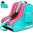 Hytiland Roller Skate Bag - Breathable Large Capacity Ice Skate Bag with Adjustable Shoulder Strap - Fits Most Inline, Ice and Roller Skate Accessories for Kids and Adults