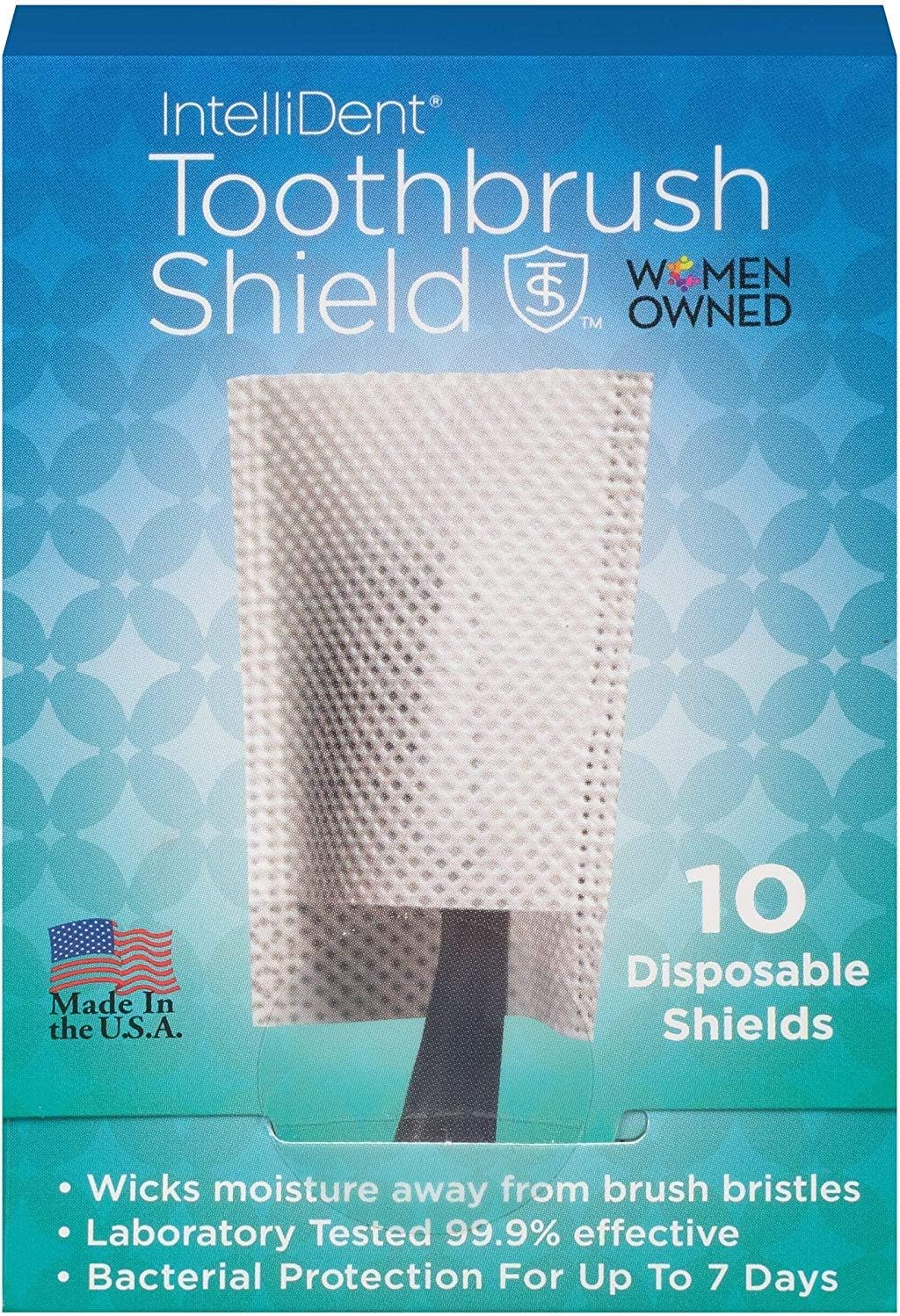 Intellident Antimicrobial Toothbrush Shields 10ct Pack of 2