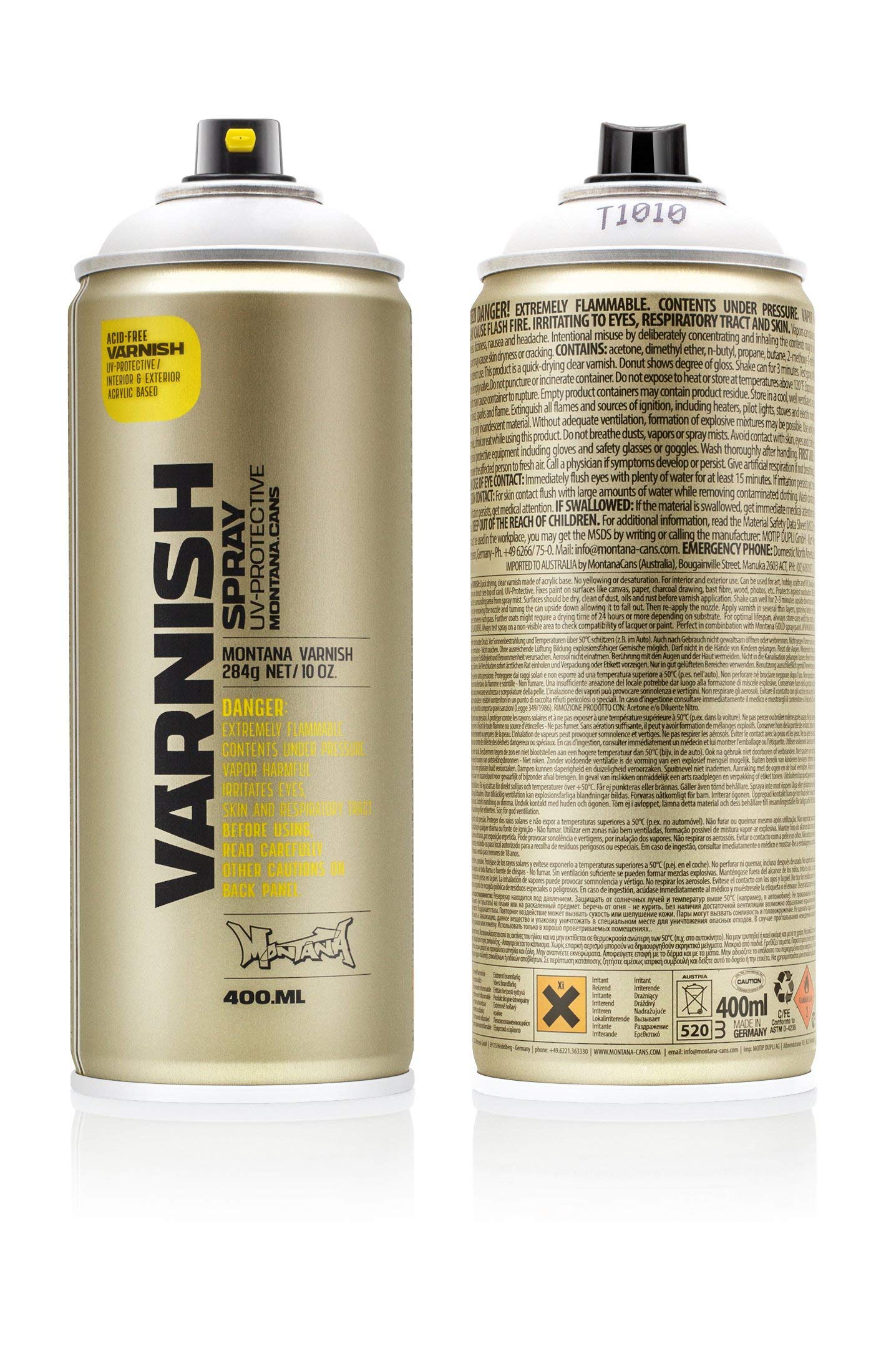 Montana Varnish Spray - UV-Protective - 400 millilitre - Matt Finish