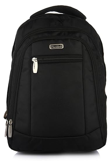President Laptop 08 Polyester 30 liters Black Laptop Backpack