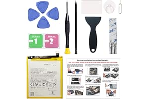 MAXSHARKS New JE40 Battery Replacement for Moto G7 Play (XT1952) / One P30 Play (XT1941), with Instruction Manual & Repair Toolkit