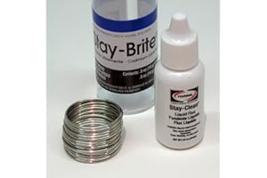 GSParts Harris Stay-Brite Silver Bearing Solder & Stay Clean Liquid Flux Kit