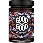GOOD GOOD Blackberry Jam - No Added Sugar - Low Calorie - Gluten Free and Vegan - Diabetic and Keto Friendly - 12oz / 330g (Pack of 1)