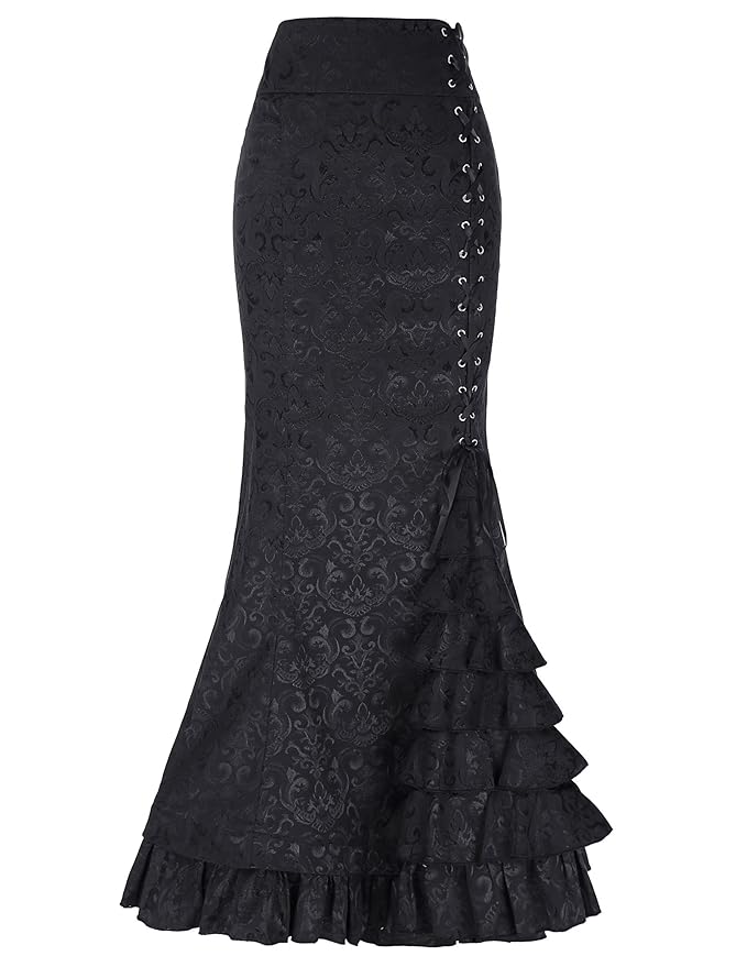 Belle Poque Gothic Rock Damen Steampunk Vintage Retro Rock Victorian Rock