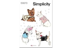 Simplicity UNDEFINED Pet Sewing Pattern, Multicolor