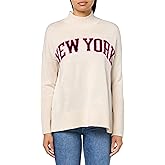 DKNY Womens Varsity Soft Trendy Warm Sweater