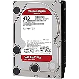 Western Digital 4TB WD Red Plus NAS Internal Hard Drive HDD - 5400 RPM, SATA 6 Gb/s, CMR, 128 MB Cache, 3.5" -WD40EFZX