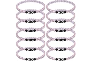 JEANUE 12Pack Baseball Necklaces for Boys, 18inches Braided Rope Tornado Titanium Sports Necklaces, Ideal for Baseball Team Gifts, Party Favors, Baseball Accessories Drip，Multi-Color