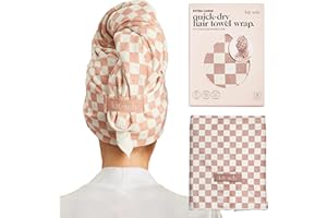Kitsch XL Microfiber Hair Towel Wrap for Women – Ultra Absorbent Microfiber Towel for Wet, Curly, Long or Short Hair – Quick 