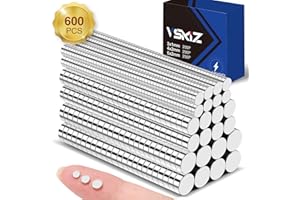 VSKIZ 600Pcs Fridge Magnets, 3 Different Size Rare Earth Magnet Small Magnet for Crafts, DIY, Kitchen