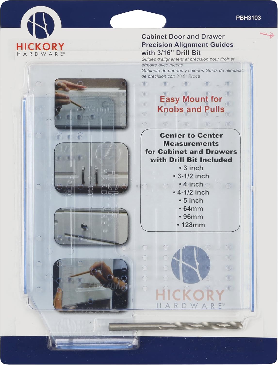 4 inch cabinet door pulls on Hickory Hardware Pbh3103 Cabinet Hardware And Drawer Mounting Kit Blue Amazon Com