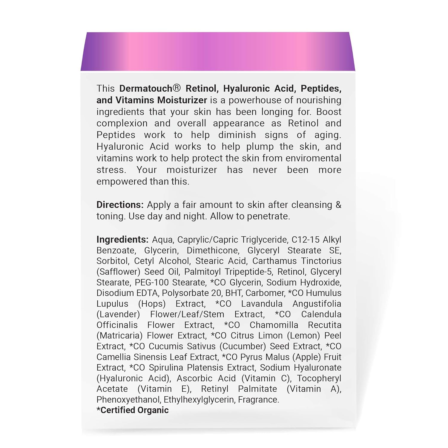 dermatouch retinol moisturizer