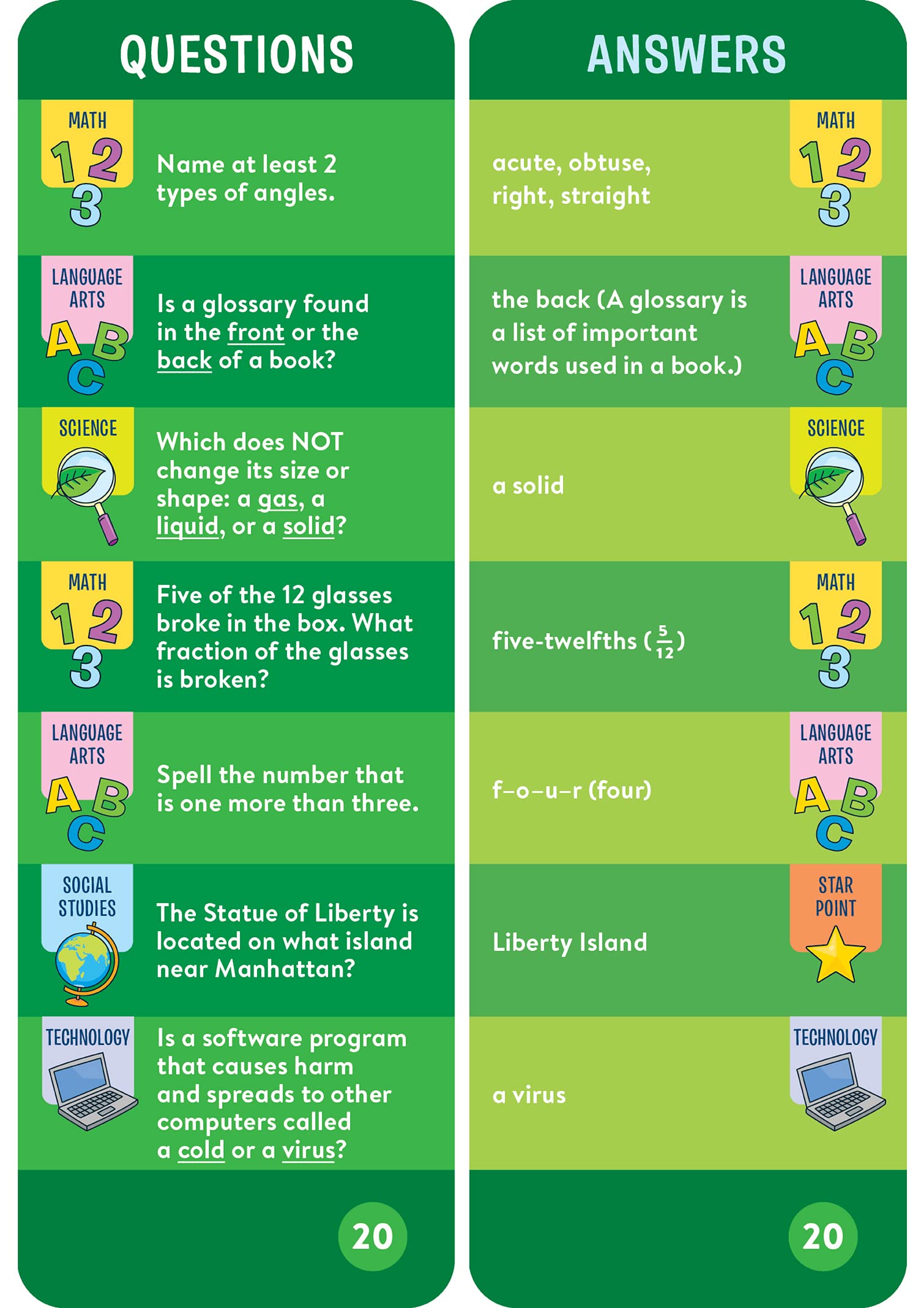 Brain Quest 3rd Grade Smart Cards Revised 5th Edition (Brain Quest Smart Cards)