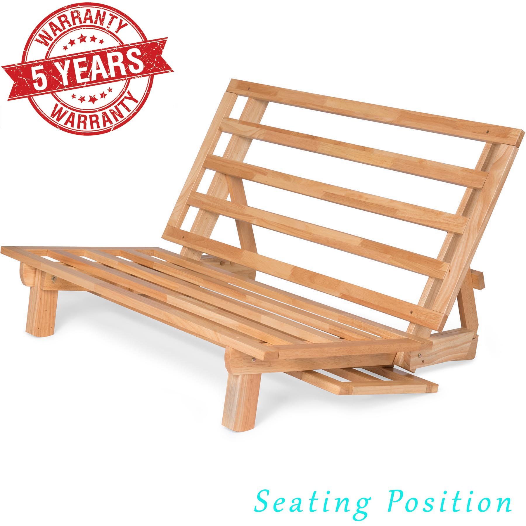 Buy TriFold Futon with Royal Blue Mattress Included (Full Size