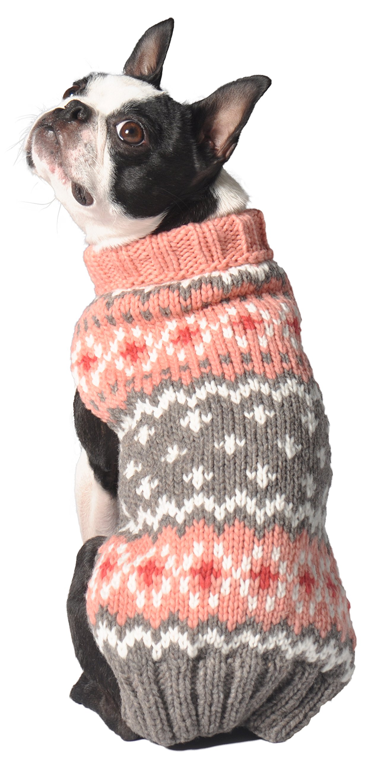 Chilly Dog Fairisle Sweater, 2X-Large, Peach