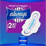 Always Ultra Long Sanitary Towels with Wings Size 2 48 Pads Ultra Thin view 3
