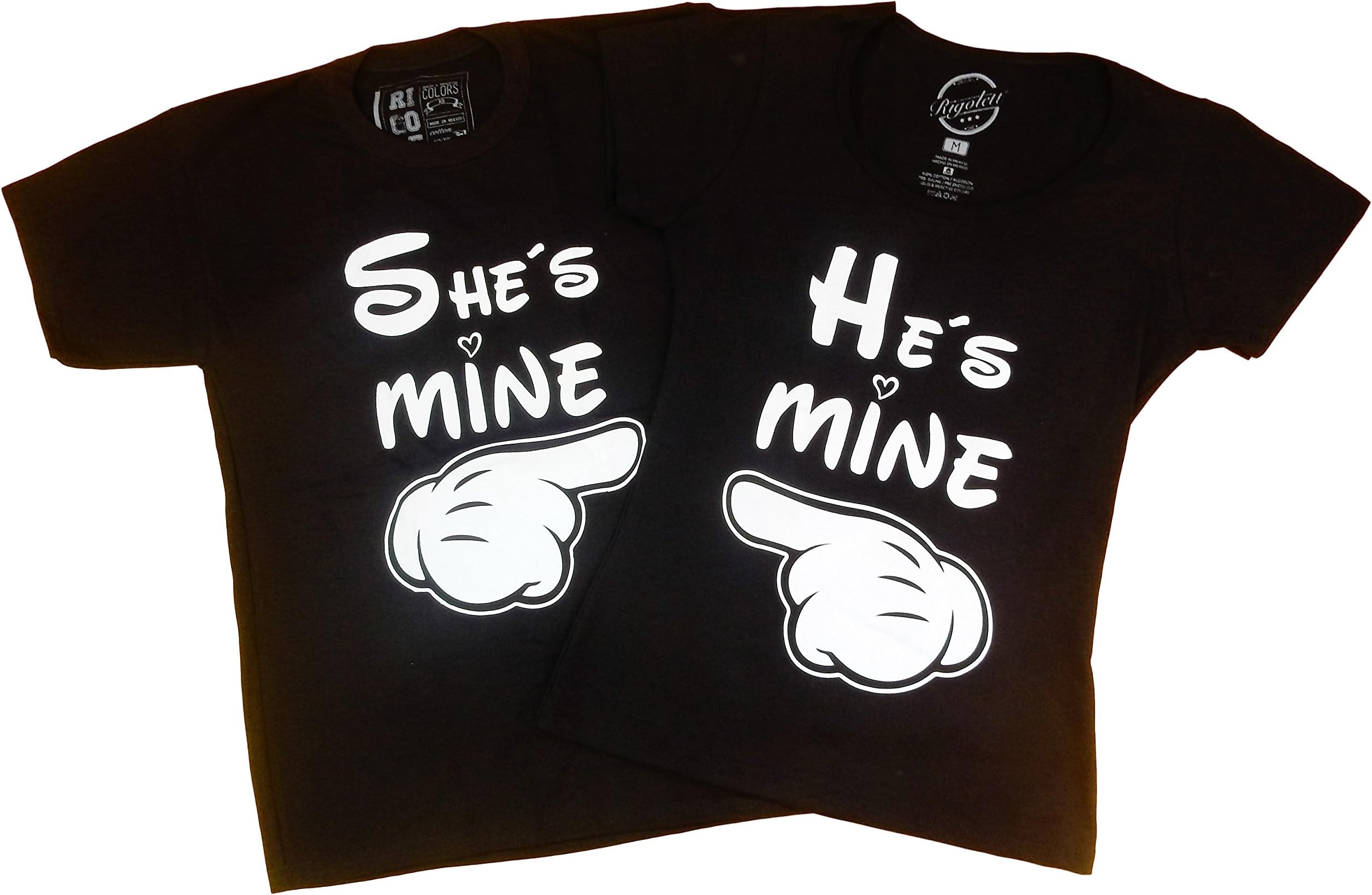 He's Mine and She's Mine, Shirts For Couples (M, He's Mine)