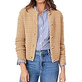 PRETTYGARDEN Women's Knit Cardigan Sweaters Casual Long Sleeve Open Front Button Down Trendy Jackets Outerwear