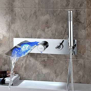 Sprinkle Wall Mounted Brass Led Color Changing Bathroom Vanity