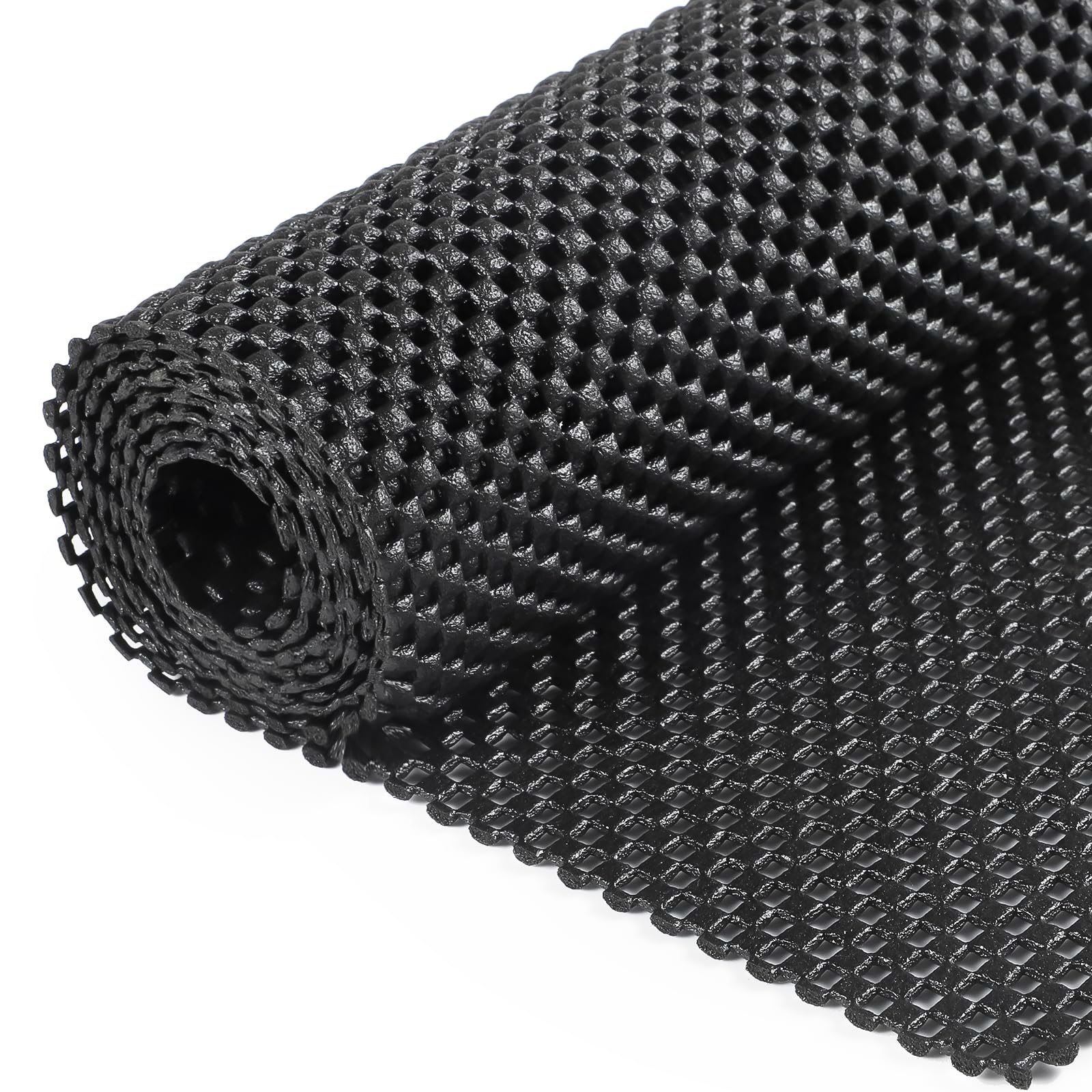Multipurpose Non Slip Mat, 80x130 cm Anti Slip Rug Underlay Non Slip Matting Roll Anti Slip Rug Gripper Roll Pad Cuttable Carpet Underlay Drawer Liners Mat for Home Office Cars(Black)