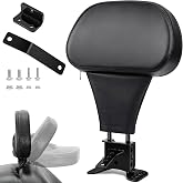 ANONEMOTO Rider Seat Backrest, Removable Adjustable Insertion Backrast Fit for Harley Davidson Touring Street Glide Electra Glide Road Glide Road King CVO 1988-2024, Black