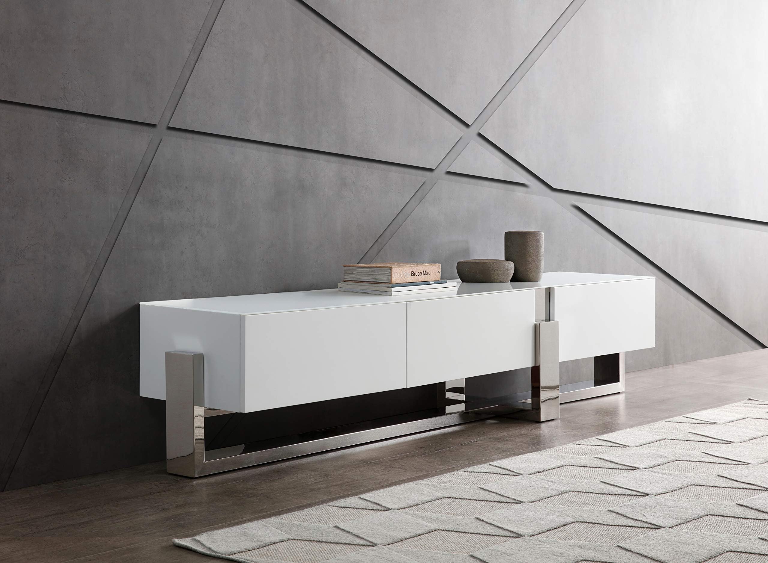 Whiteline Modern Living Blake TV Unit White